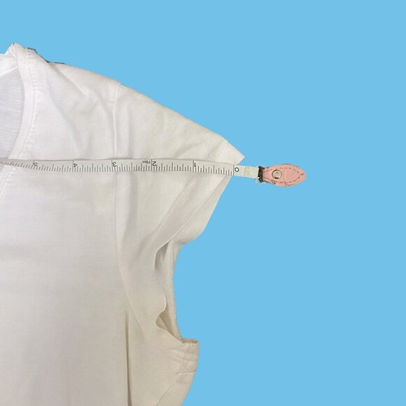 Classic White Scoop Neck Tee – George Women’s Size M  100% Cotton Everyday Basic - Picture 5 of 6